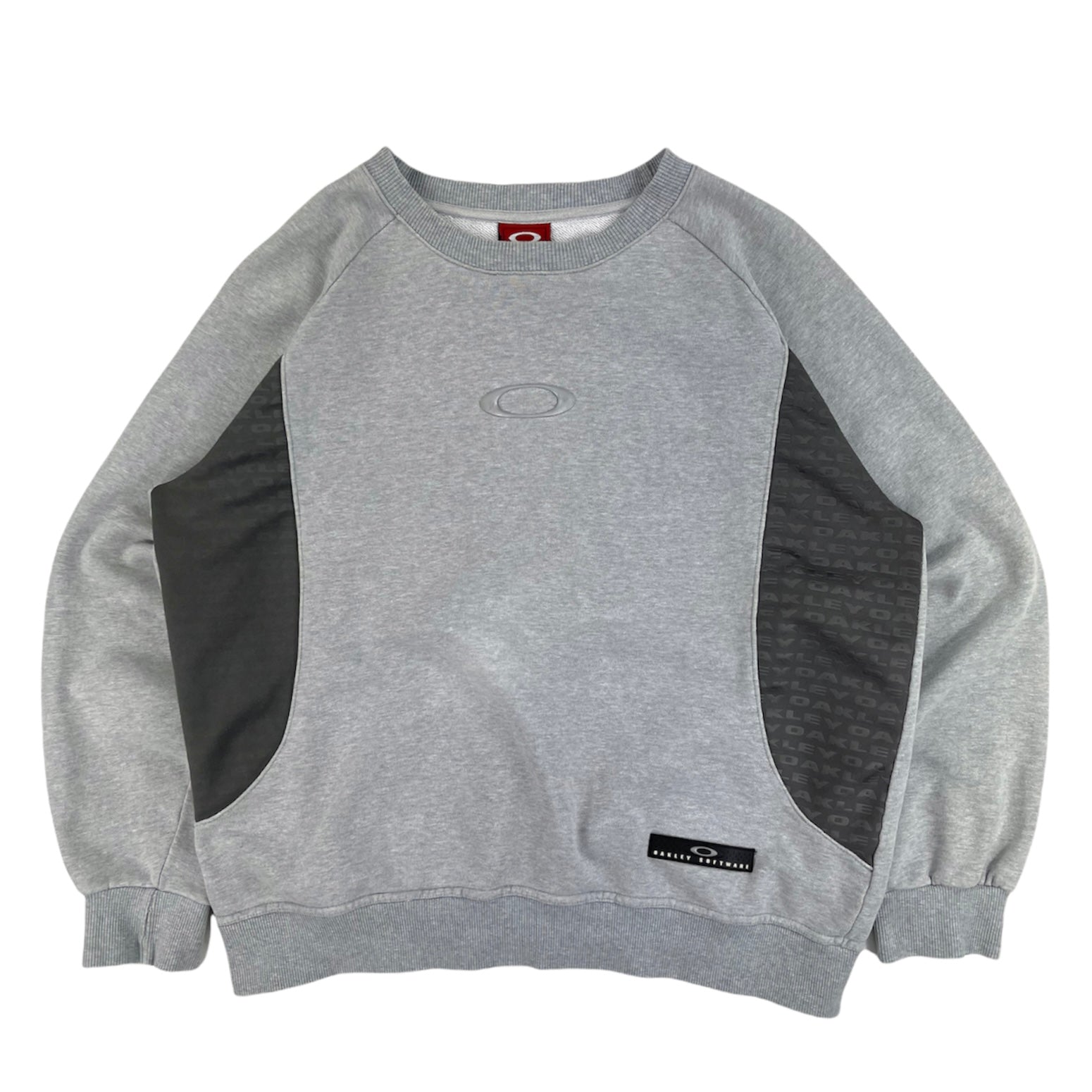 2000s Oakley software crew neck sweatshirt