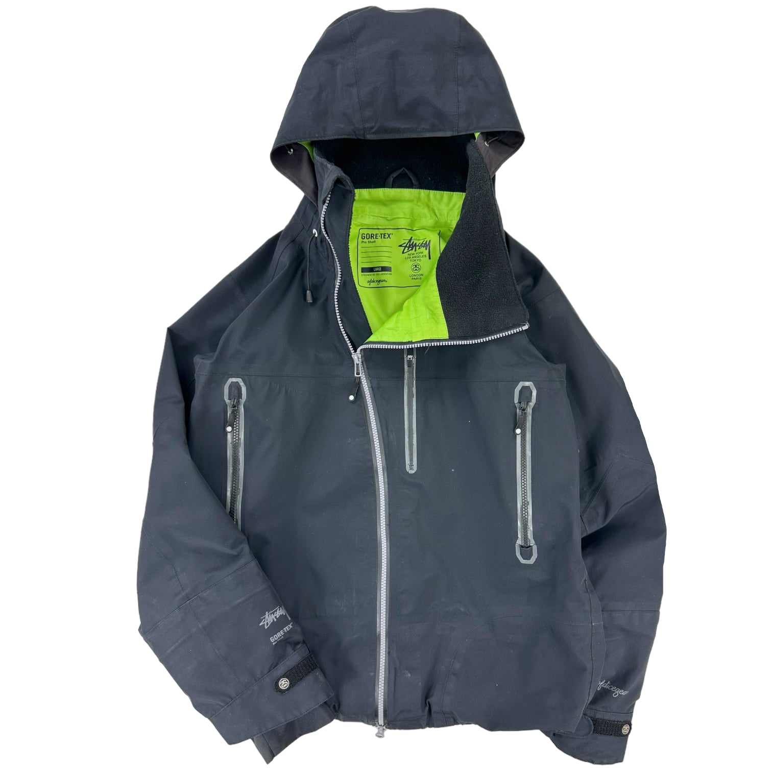 AW11 Stussy x AfdiceGear Asymmetric Goretex pro jacket