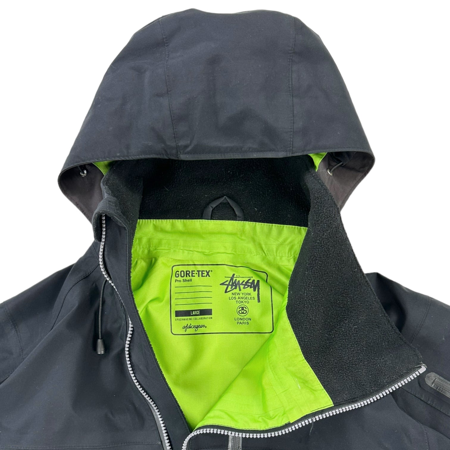 AW11 Stussy x AfdiceGear Asymmetric Goretex pro jacket