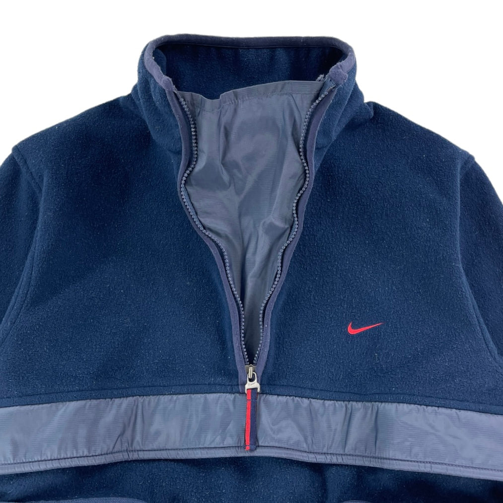 2000s Nike 3D pocket fleece quarter zip jacket