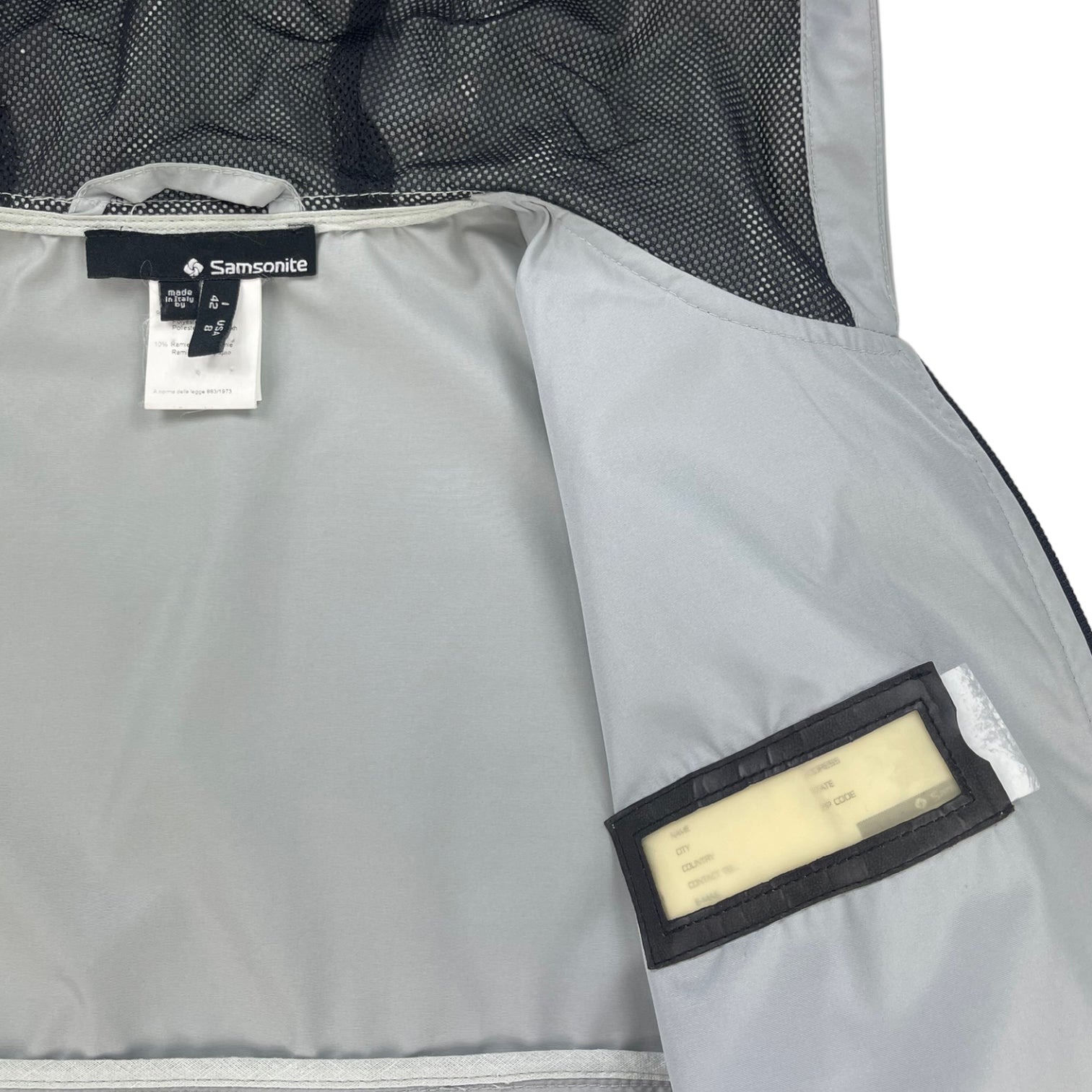 2000s Samsonite Travel Wear Modular Packable jacket by Neil Barrett